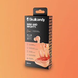 Skullcandy Dime In-Ear Wireless Earbuds, 12 Hr Battery, Microphone, Works with iPhone Android and Bluetooth Devices - Orange