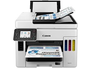 canon maxify gx7020, wireless megatank all-in-one supertank printer, [print, copy, scan, fax ], white