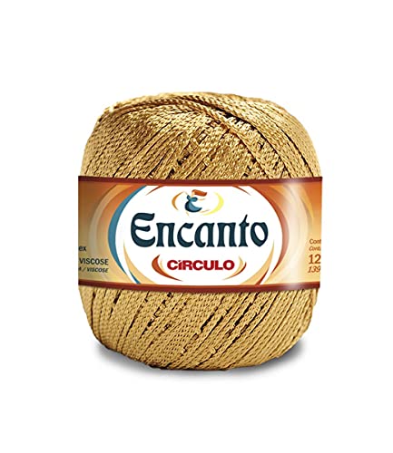 Encanto Yarn by Circulo – 100% Viscose (Pack of 1 Ball) – 3.52 oz, 140 yds – Light Worsted - Color 7577 Honey