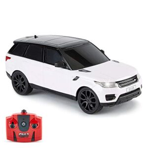 cmj rc cars range rover rc remote control car sport white 2.4ghz 1:24 scale. great kids play toy auto