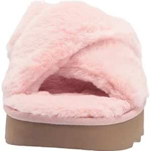 Koolaburra by UGG Women's Fuzz-IT Sandal, Pale Blush, 10