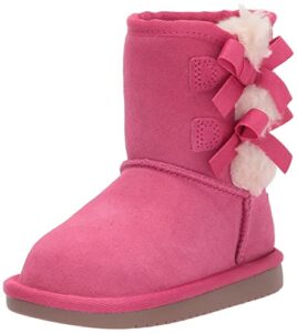 koolaburra by ugg unisex-child t victoria short boot fashion, fandango pink, 6 toddler