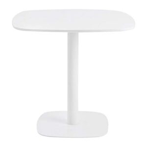 roomnhome 31.5 x 31.5'' white square table with 0.7'' thickness mdf top