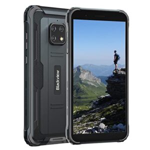 blackview rugged smartphone unlocked, bv4900 unlocked cell phone, 3gb+32gb/ sd 128gb expandable unlocked phones, ip68 waterproof smartphone, 5.7" hd+ 5580mah battery, nfc, android phone for t-mobile