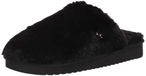 koolaburra by ugg women's pomi slipper, black, 8