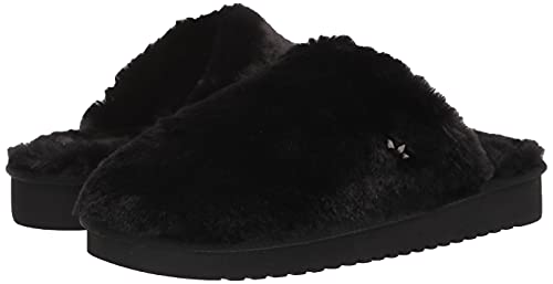 Koolaburra by UGG Women's POMI Slipper, Black, 8