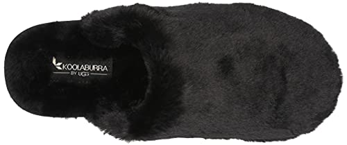 Koolaburra by UGG Women's POMI Slipper, Black, 8