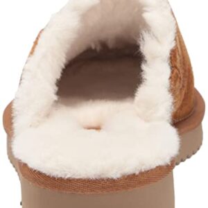 Koolaburra by UGG Women's SONELE Slipper, Chestnut, 8