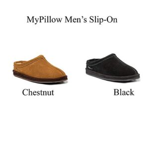 MySlipper Men's Size 11 Chestnut Slip-On Slippers By:MyPillow