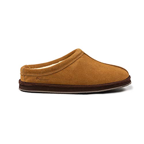 MySlipper Men's Size 11 Chestnut Slip-On Slippers By:MyPillow