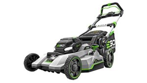 ego power+ lm2156sp 21-in 56 volt select cut™ xp mower with touch drive™ self-propelled technology with 10.0ah battery and turbo charger