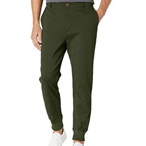 PAIGE Men's Elmwood Transcend Knit Tech Trouser Jogger Pant, Southern Oak, 38