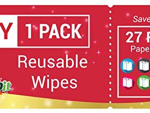 SCRUBIT Reusable Cleaning Wipes, Handy Wipes for Kitchen and Office - Dish Cloths for Washing Dishes - Multi Purpose Disposable Cleaning Towels (12 x 20 in) 72 Pack (Blue)