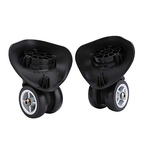 Suitcase Wheel 2Pcs Universal PVC Luggage Swivel Casters Wheels Luggage Suitcase Trolley Wheels