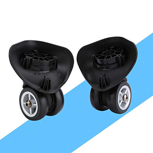 Suitcase Wheel 2Pcs Universal PVC Luggage Swivel Casters Wheels Luggage Suitcase Trolley Wheels