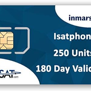 OSAT Inmarsat IsatPhone Prepaid SIM Card with 250 Units (167 Minutes) Valid for 180 Days