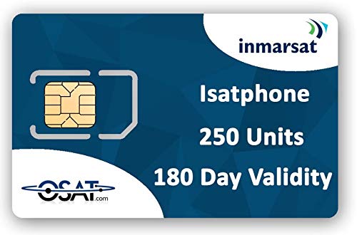 OSAT Inmarsat IsatPhone Prepaid SIM Card with 250 Units (167 Minutes) Valid for 180 Days