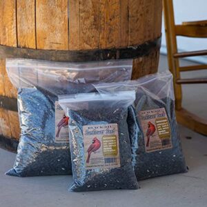 Desert Valley Premium Black Oil Sunflower Seeds - Wild Bird - Wildlife Food, Cardinals, Squirrels, Doves & More (5-Pounds)