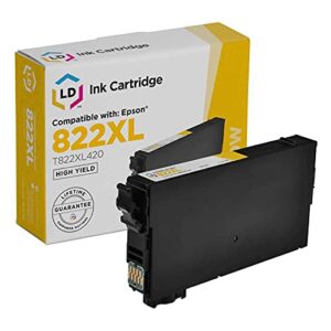 ld remanufactured ink cartridge replacement for epson 822xl t822xl420 high yield (yellow)