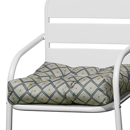 Duck Covers Water-Resistant Indoor/Outdoor Seat Cushions, 19 x 19 x 5 Inch, 2 Pack, Moonstone Mosaic, Outdoor Patio Cushions