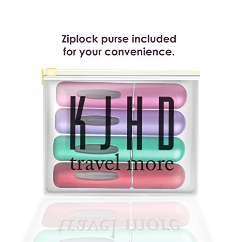 KJHD Portable Mini Refillable Perfume Atomizer Bottle, Refillable Perfume Spray, Atomizer Perfume Bottle, Scent Pump Case for Traveling and Outgoing, 5ml Multicolor Perfume Spray (4 pcs)