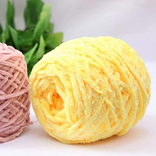 100g Chenille Velvet Yarn Cream Hat Scarf Sweater Shawl Yarn Soft Warm Yarn DIY Fluffy Yarn Accessory Yarn