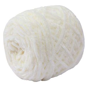 100g chenille velvet yarn cream hat scarf sweater shawl yarn soft warm yarn diy fluffy yarn accessory yarn