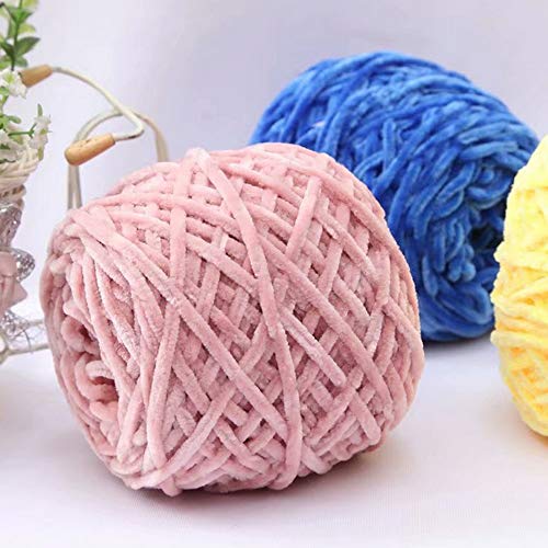 100g Chenille Velvet Yarn Cream Hat Scarf Sweater Shawl Yarn Soft Warm Yarn DIY Fluffy Yarn Accessory Yarn