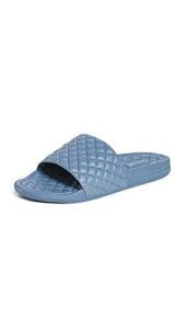 apl: athletic propulsion labs men's lusso slides, moonstone, blue, 12 medium us