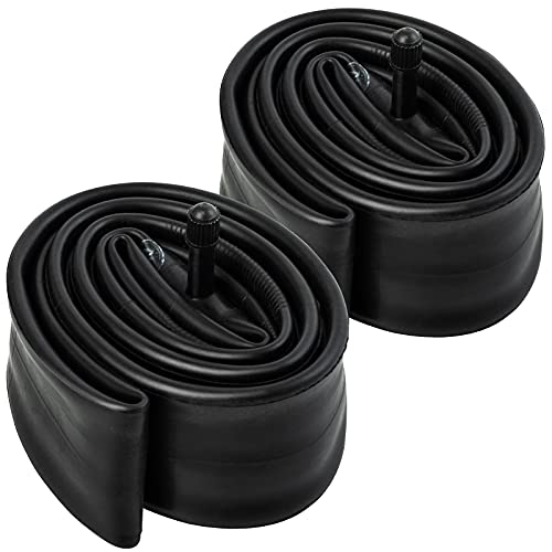 2 Pack 20" Bike Tubes 20 x 2.125/2.40 AV32mm Valve Compatible with 20x2.125 20 x 2.20 20x2.25 20 x 2.30 20 x 2.35 20 x 2.40 Schrader Valve Bike Tire Tubes