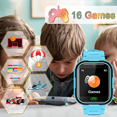 Kids Smart Watch for Girls Boys - Kids Smartwatch with 16 Games Camera Video Music Player Alarm Clock Calculator Calendar for Kids Age 4-12 Birthday Gifts