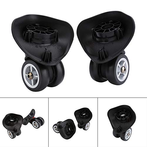 Alomejor 2pz Suitcase Wheel Luggage Wheel Replacement Per Valigia Trolley Right and Left