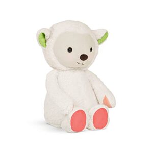 b. toys – plush sheep – stuffed animal – soft & white lamb toy – washable toys for baby, toddler, kids – happyhues – mimi meringue – 0 months +