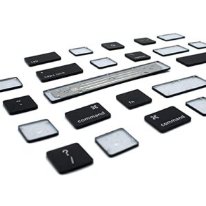 Willhom Keyboard Key Caps, Keycap Full Set of US Replacement for MacBook Pro Retina 16" 2019 (A2141),13" 2020 (A2289, A2251)