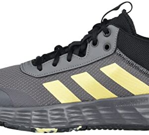 adidas Men's Ownthegame Shoes Basketball, Grey Five/Matte Gold/Core Black, 11.5