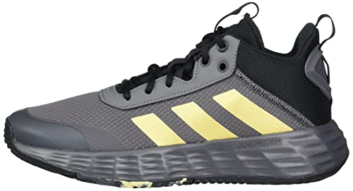 adidas Men's Ownthegame Shoes Basketball, Grey Five/Matte Gold/Core Black, 11.5