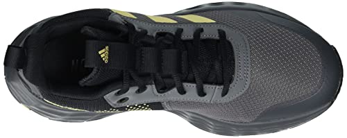 adidas Men's Ownthegame Shoes Basketball, Grey Five/Matte Gold/Core Black, 11.5