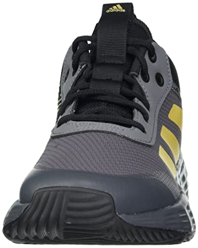 adidas Men's Ownthegame Shoes Basketball, Grey Five/Matte Gold/Core Black, 11.5