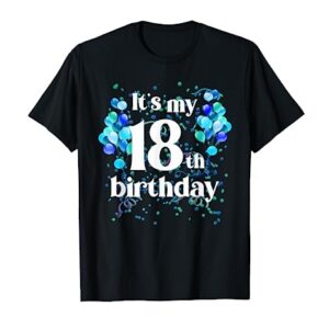 Its My 18th Birthday 18 Year Old Happy Birthday Gifts Shirt T-Shirt