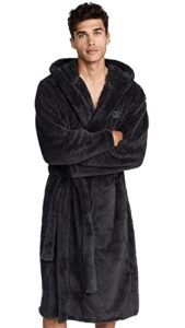ugg mens beckett bathrobe, ink black, medium-large us