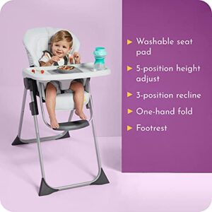 Century Snack On Folding High Chair – Features Compact, Self-Standing Fold, Metro