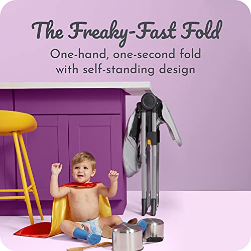 Century Snack On Folding High Chair – Features Compact, Self-Standing Fold, Metro