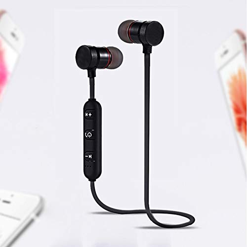 heave Wireless Earbuds,Sports Bluetooth Headphones Wireless Headsets Neckband V4.1 Magnetic in-Ear Earbuds with Waterproof Built-in Mic,6 Hours Playtime Black