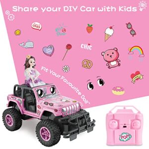 NQD Remote Control Car RC Racing Cars 1:16 Scale, 80 Min Play, 2.4Ghz Off Road Trucks with Storage Case, All Terrain Toys Gifts for 3-Year-Old Girls.