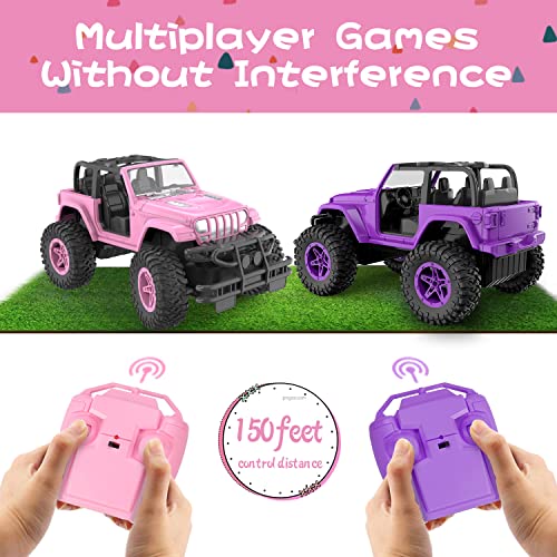 NQD Remote Control Car RC Racing Cars 1:16 Scale, 80 Min Play, 2.4Ghz Off Road Trucks with Storage Case, All Terrain Toys Gifts for 3-Year-Old Girls.