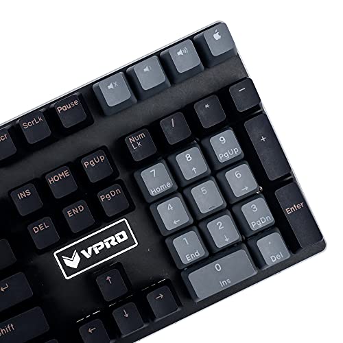 YMDK Double Shot 108 Dyed PBT Shine Through OEM Profile Dolch Keycap for MX Switches Mechanical Keyboard（Only Keycap） (Dolch)