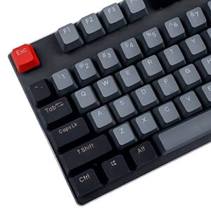 YMDK Double Shot 108 Dyed PBT Shine Through OEM Profile Dolch Keycap for MX Switches Mechanical Keyboard（Only Keycap） (Dolch)