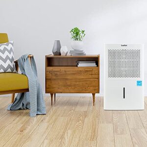 Ivation 4,500 Sq. Ft Energy Star Dehumidifier, Large Capacity Compressor De-humidifier for Extra Big Rooms and Basements w/Continuous Drain Hose Connector, Humidity Control, Auto Shutoff and Restart