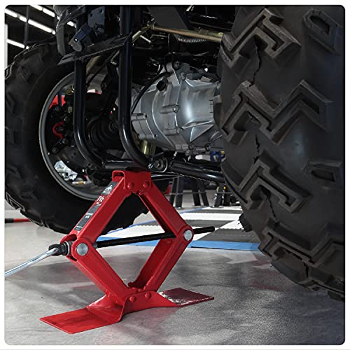 Jack Boss Car Scissor Jack 1.5 Ton 3,300 lbs Capacity Steel Portable Tire Jack with Handle Mounts Durable Leveling Jacks for Car Truck Sedans MPV