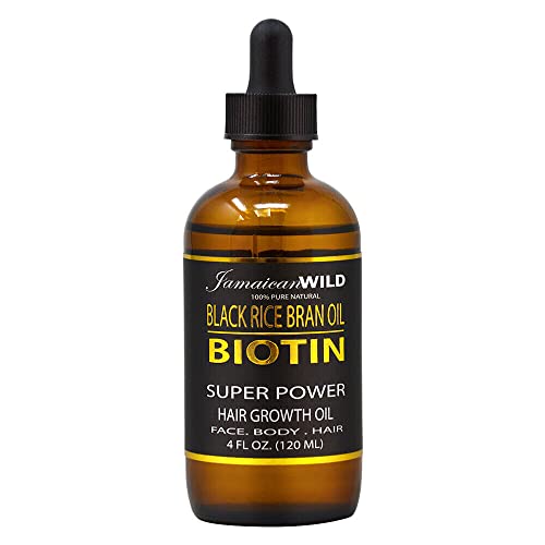 Infinix 2 BOTTLE COMBO Thick and Full Black Rice Oil for powerful Hair growth Biotin &Peppermint oil